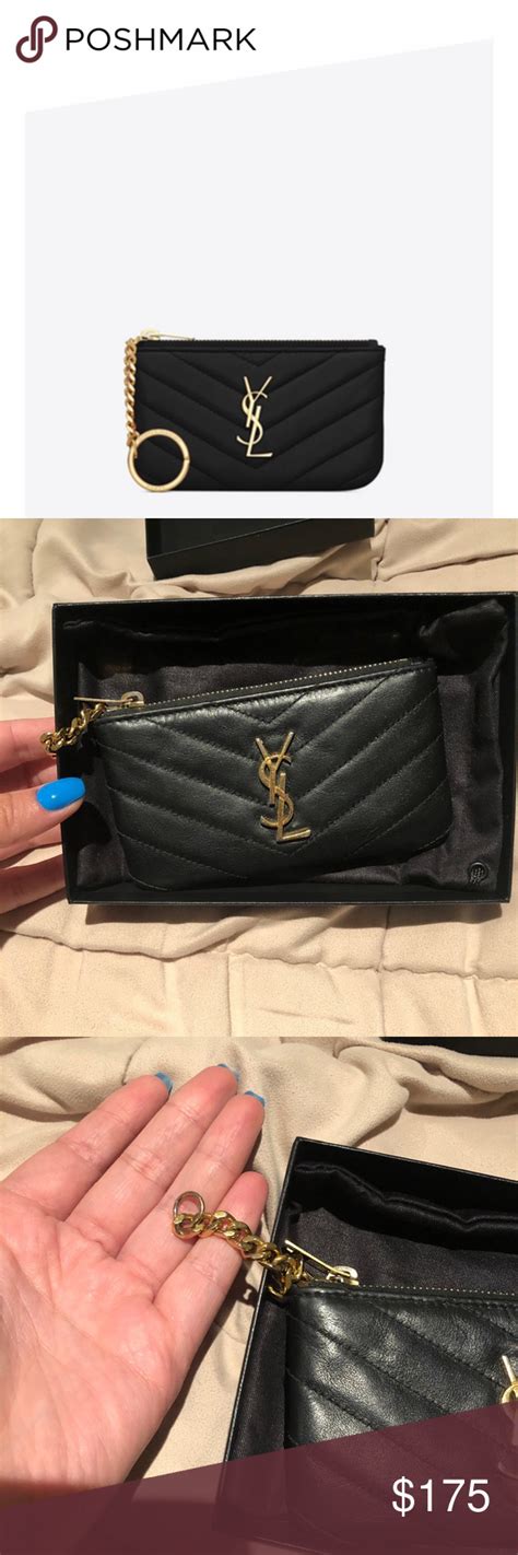 ysl card holders with keyring|ysl key pouch.